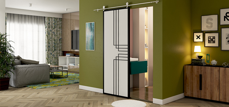 sliding bathroom door installation in Camarillo